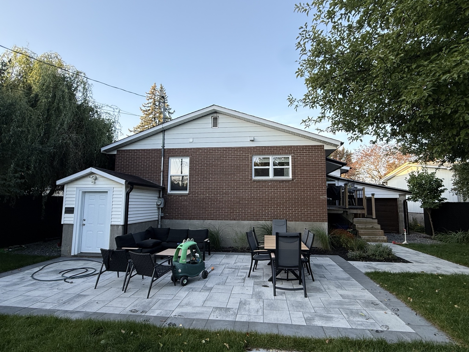 Rénovation extérieure — arrière — avant